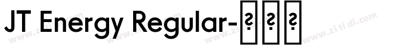 JT Energy Regular字体转换